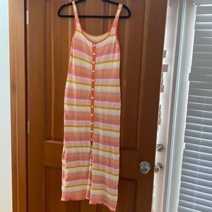 Solid and Striped knit dress